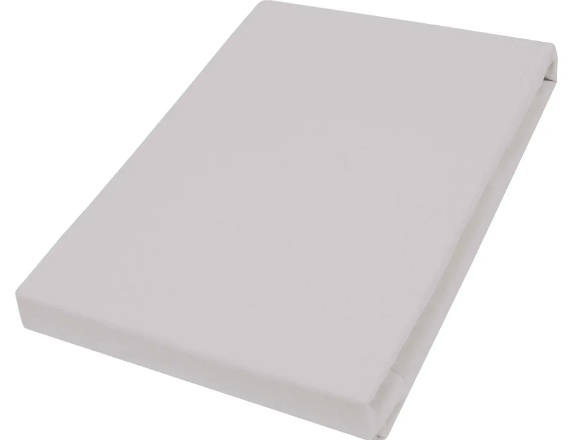 Hahn Haustextilien Spannbetttuch Hellgrau 90-100x200 cm