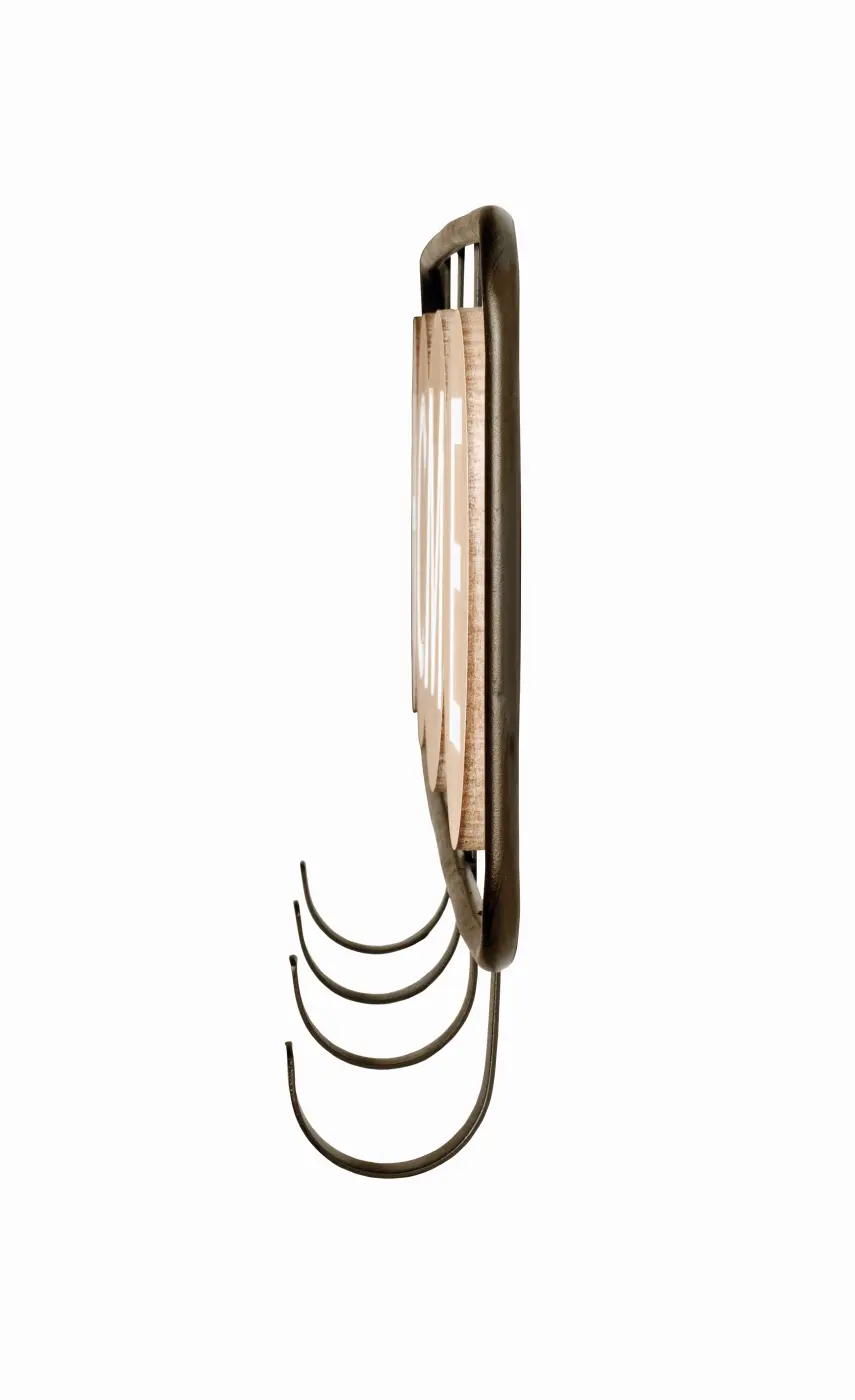 HAKU Wandgarderobe Mila eiche, schwarz