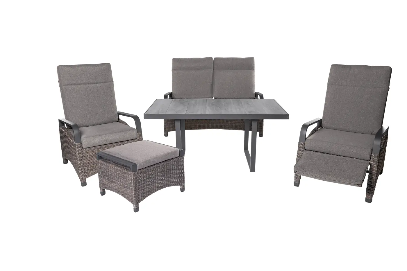 LC Garden Keramo Couchtisch 140x65x85 cm Anthrazit