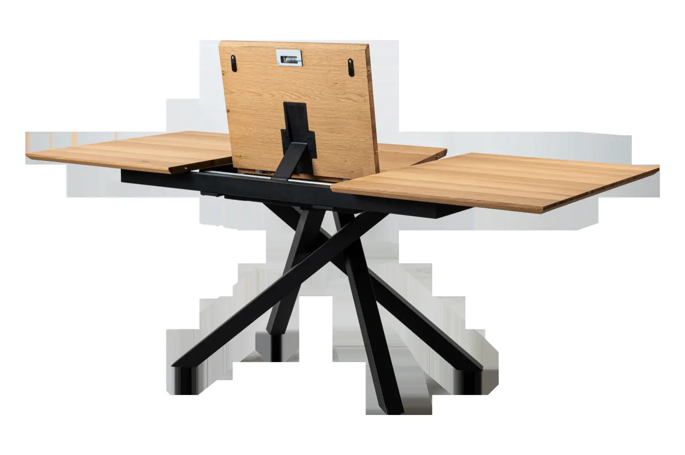 360 Grad Furniture Esstisch Eiche klar lack/MDF ausziehbar ca. 140-200x100x76 cm