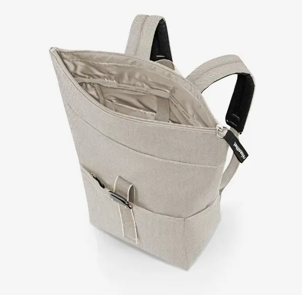 Reisenthel Rolltop backpack herringbone sand