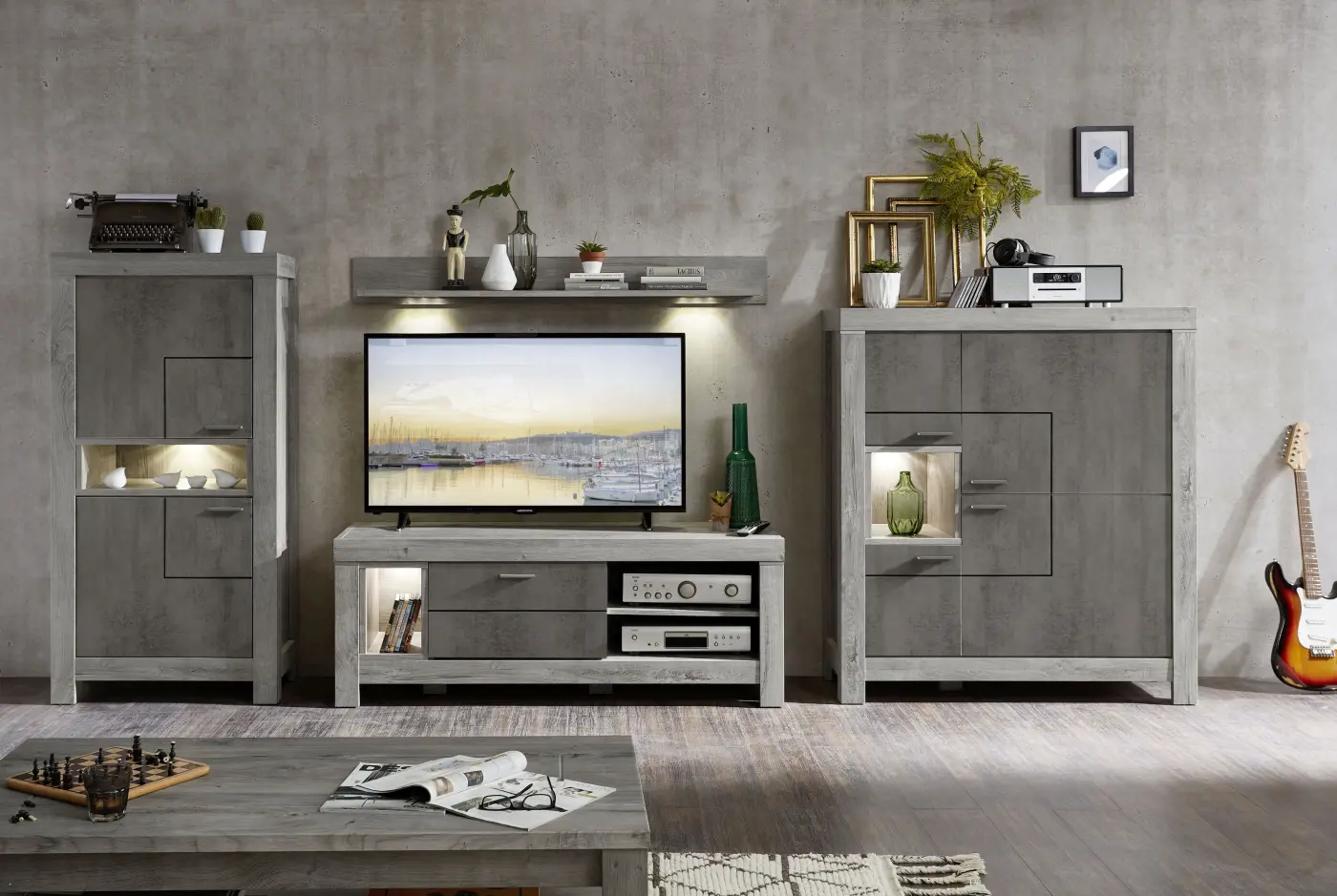 Wohn-Concept TV-Unterregal Granada ca.150x59x48 cm Wohn-Concept TV-Unterregal Granada ca.150x59x48 cm