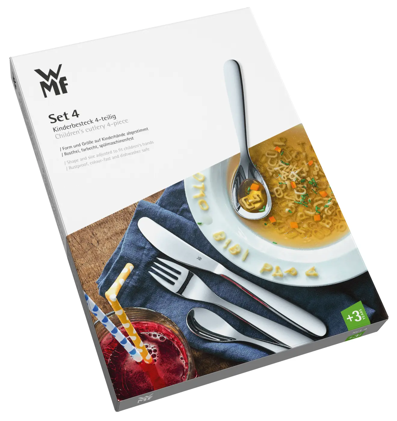 WMF Kinderbesteck-Set Knuddel, 4-teilig