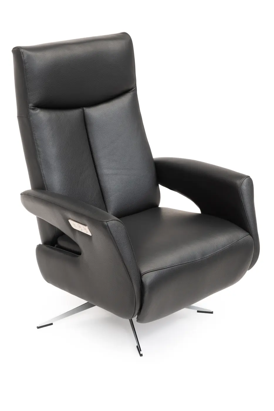 Hjort Knudsen Relaxsessel 8001 F3EL2 Superior, Leder schwarz, mit motorischer Verstellung