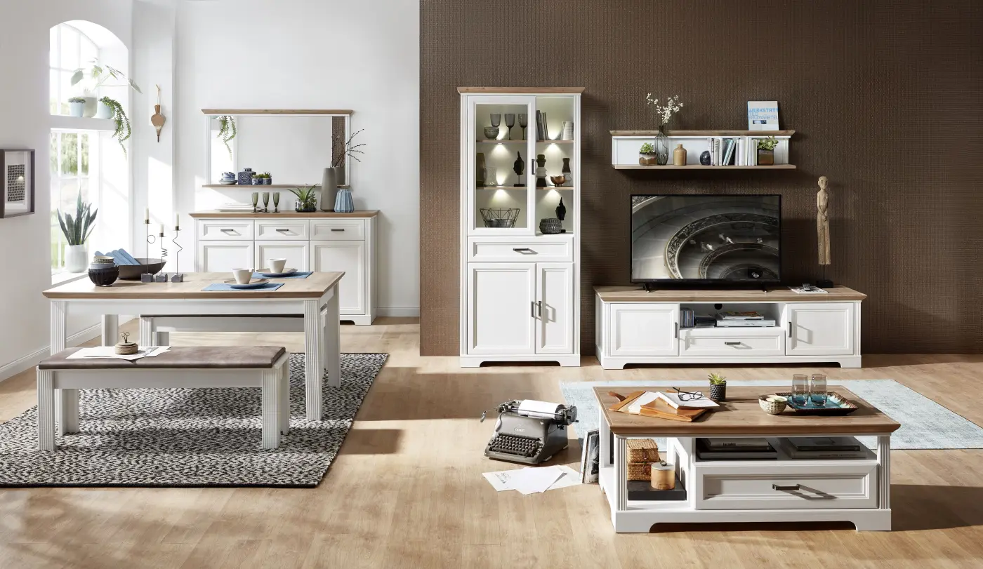 Innostyle Sideboard Jasmin 1LG9UH20 Pinie hell MDF/Artisan Eiche Nachbildung BxHxT ca.160x102x48 cm