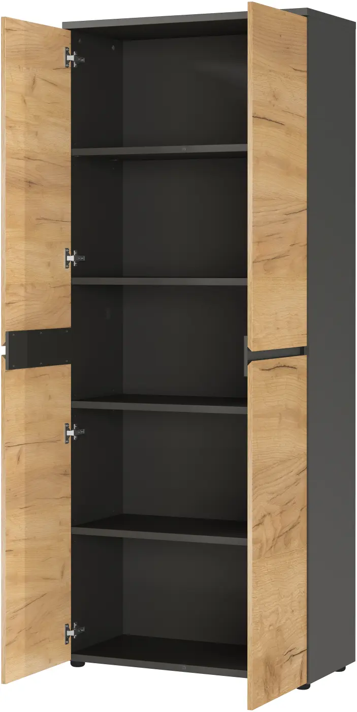 Germania Aktenschrank Lissabon braun 80x197x40 cm