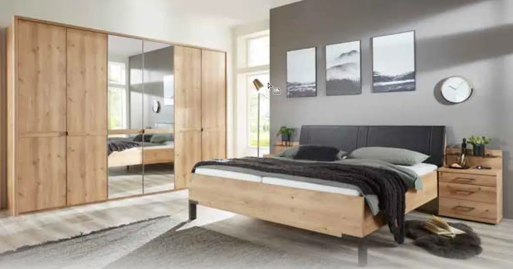 Wiemann Schlafzimmer Mexiko Front Eiche Biaco Nachbildung Kopie