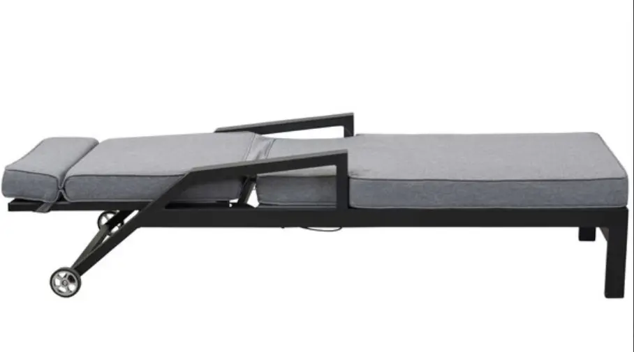 LC Garden Liege Sondrino Anthrazit/Silber ca. 190x65,5x50 cm