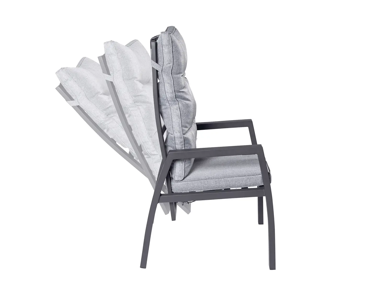 LC Garden 209581 Bondino Positionsstuhl 60x67x109 cm Aluminium Anthrazit