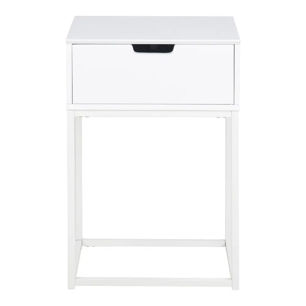 Actona Nachttisch Mitra 86244 weiß MDF ca.40x61,5x30 cm