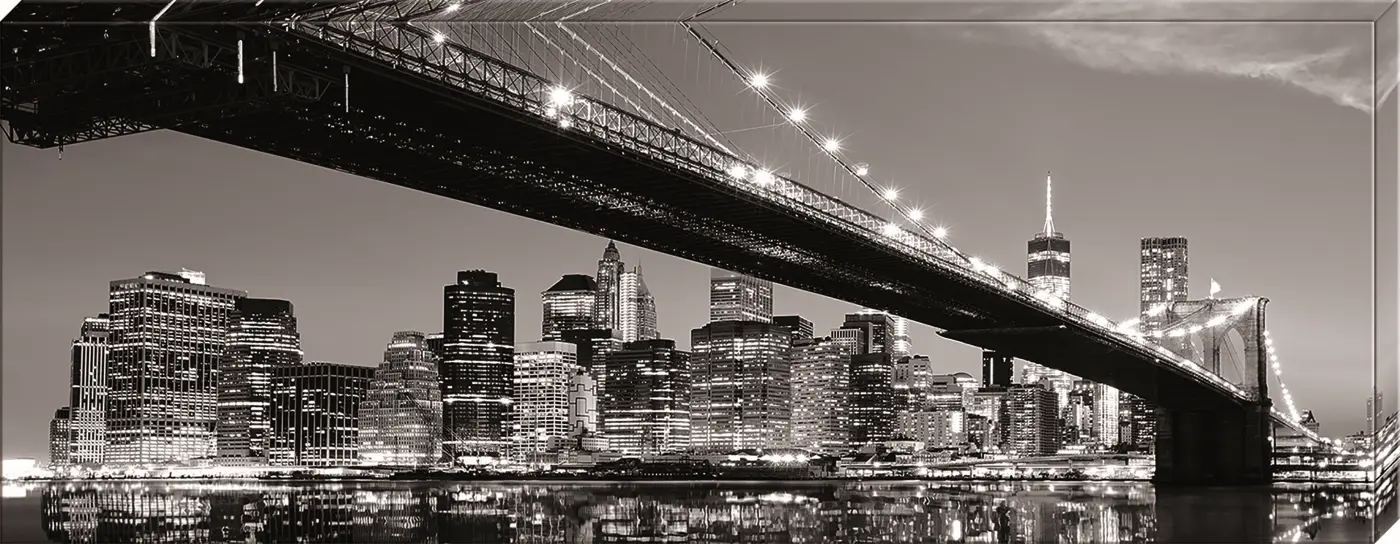 ars graphica Canvas-Panorama - Canvas-Panorama: NY Black & White
