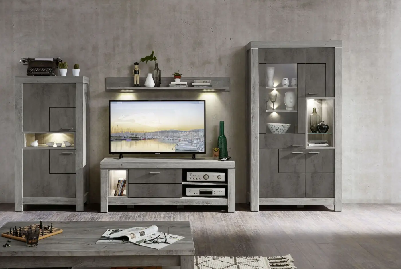 Wohn-Concept Vitrine Granada ca. 101x200x43cm