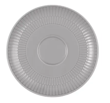 Seltmann Kombi-Untertasse Amina groß 16 cm Silbergrau