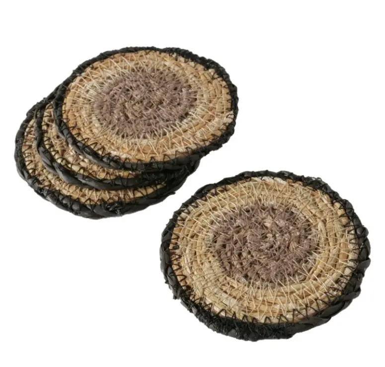 Boltze Untersetzer Babou 4-tlg. Seegras 10 cm