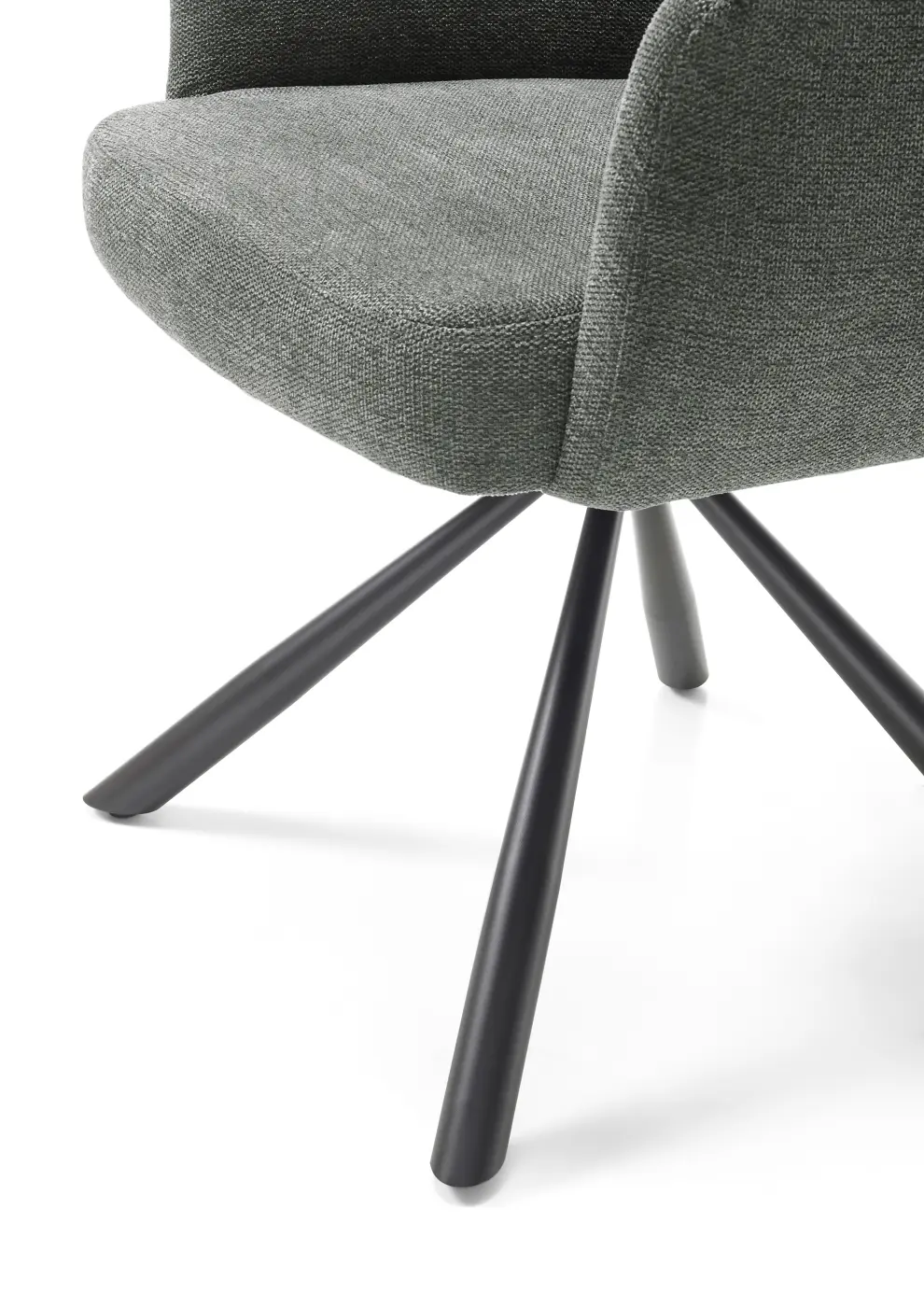 Stolkom Armlehnenstuhl Sofia Grau 180 Grad drehbar ca. 61x93x66 cm