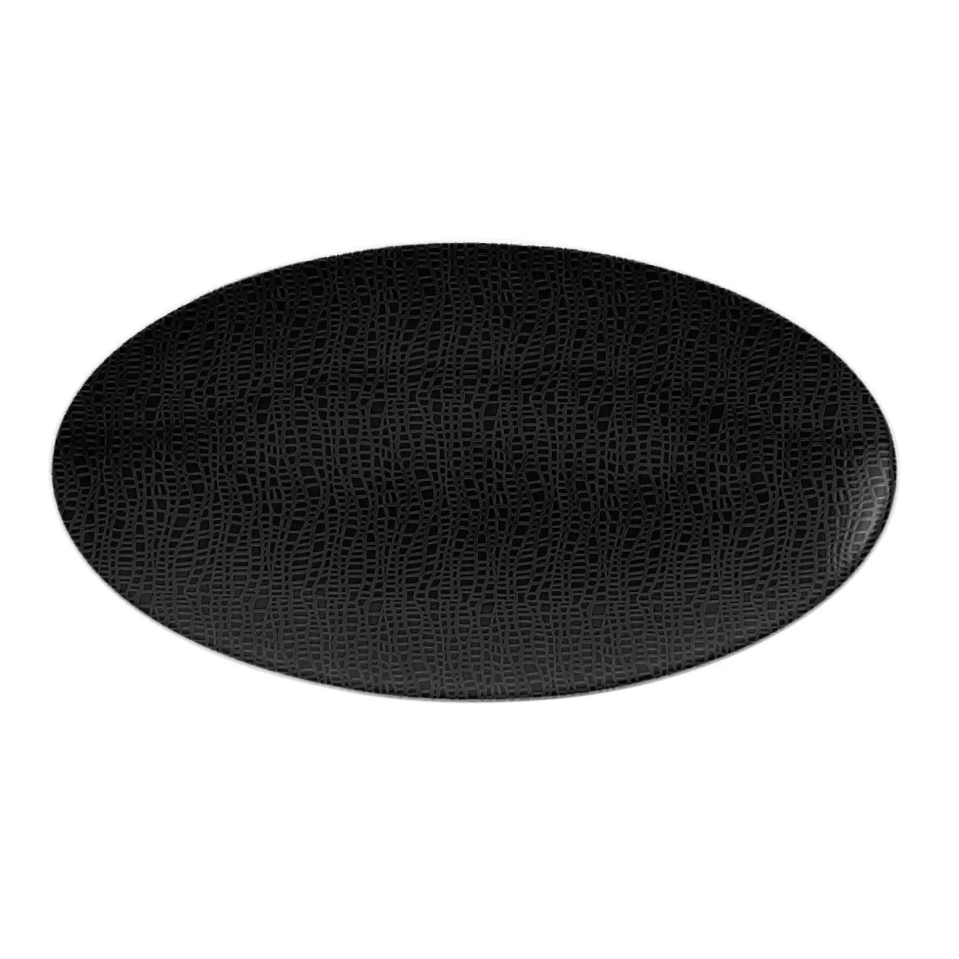 Seltmann Servierplatte oval Glamorous Black 33x18 cm