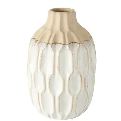 Vase, 25cm weiß/creme