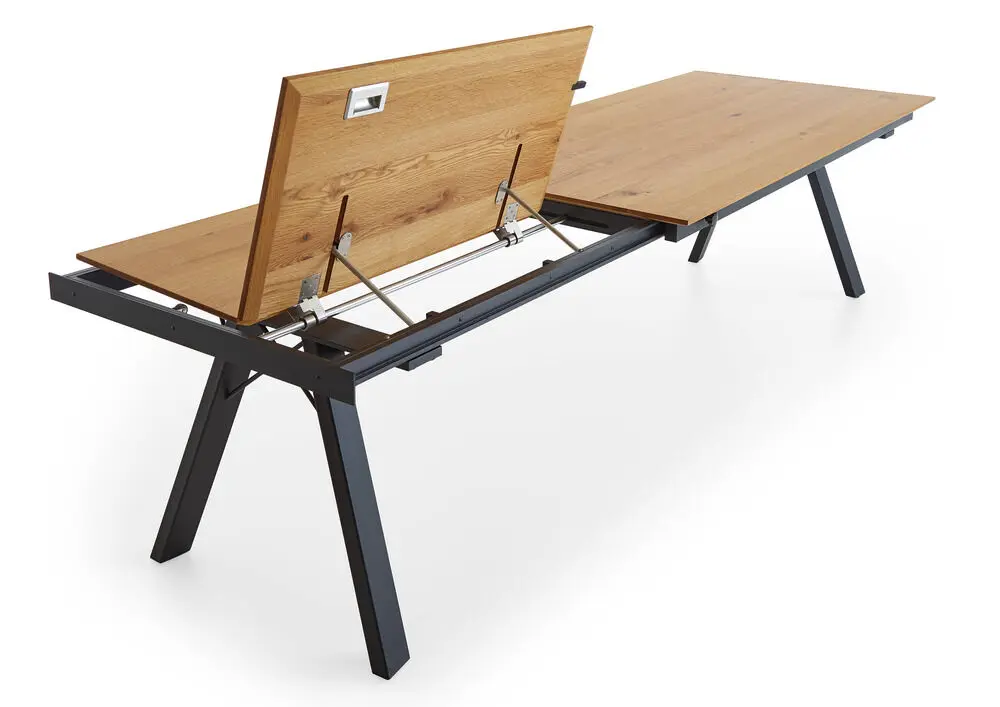 Niehoff Design-Tisch Bridge 8483-86-078 Charakter Eiche furniert lackiert ca.180(-280)x76x100 cm