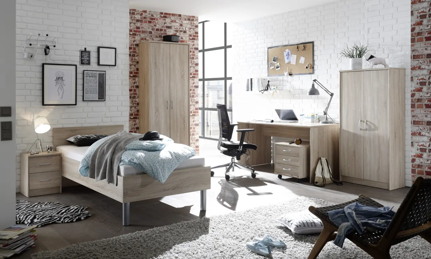 Bega Consult OPTIMUS Bett Eiche Sonoma Liegefläche 90x200 cm