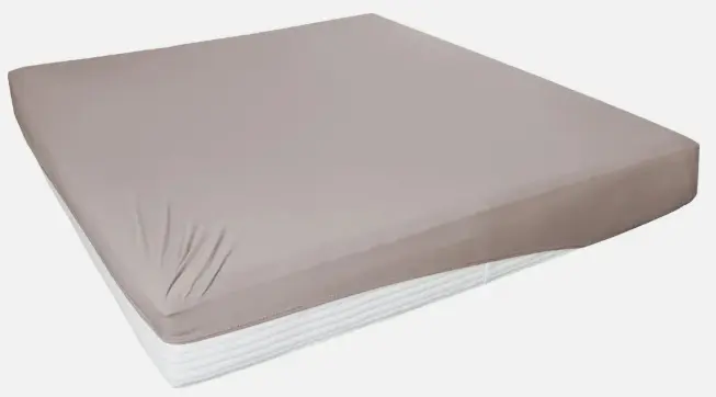 Hahn Elastan-Jersey Spannbetttuch kiesel ca. 190x200 cm