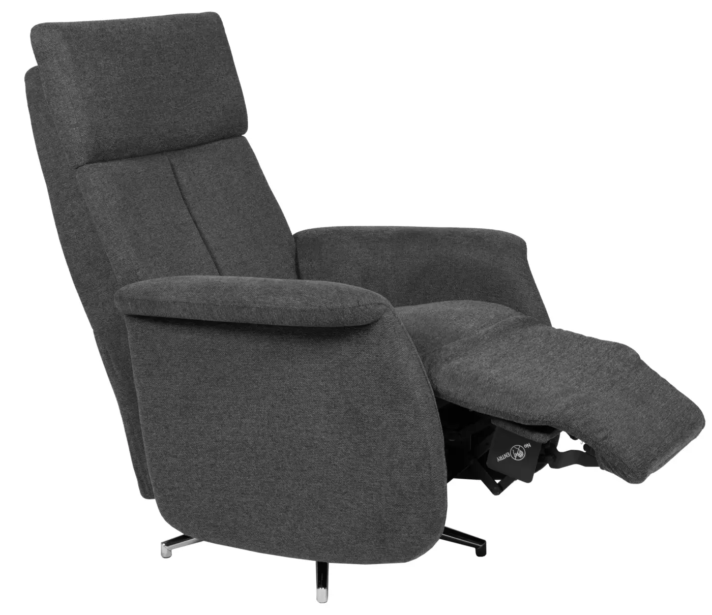 Duo Collection Relax Sessel mit integrierter Fußstütze Thompson Anthrazit, belastbar bis 115 kg
