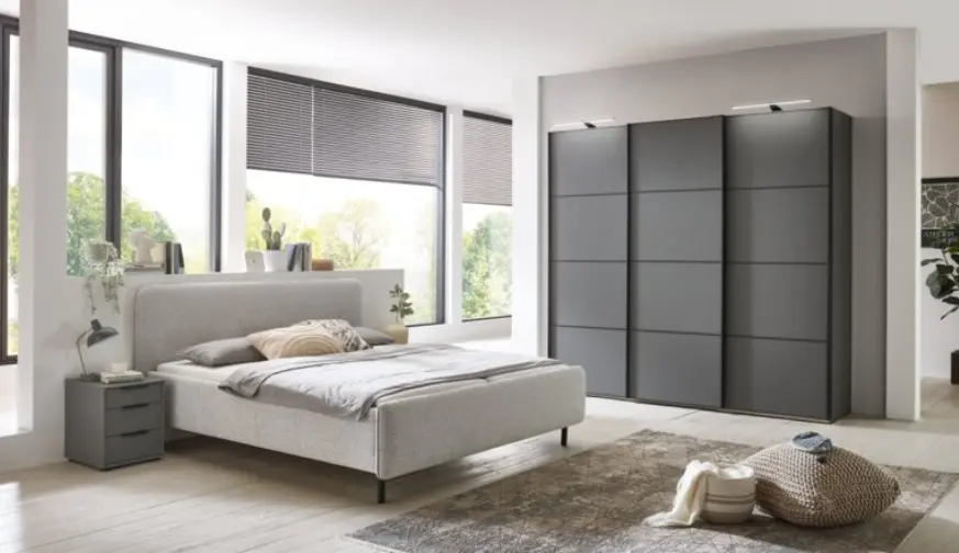 Wiemann Schwebetürenschrank Phänix Lava inkl. Zusatzausstattung 250x217x67 cm