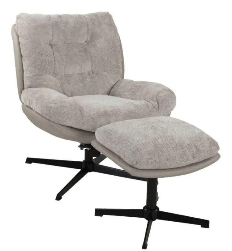 Duo Collection Relax-Sessel inkl. Hocker Tolox Sand ca. 79x92x93 cm