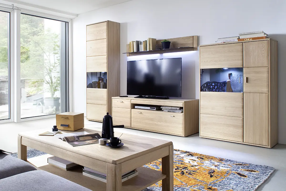MCA Couchtisch Eiche Bianco ca.115x42x65 cm