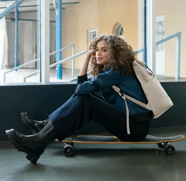 Reisenthel Rolltop backpack herringbone sand