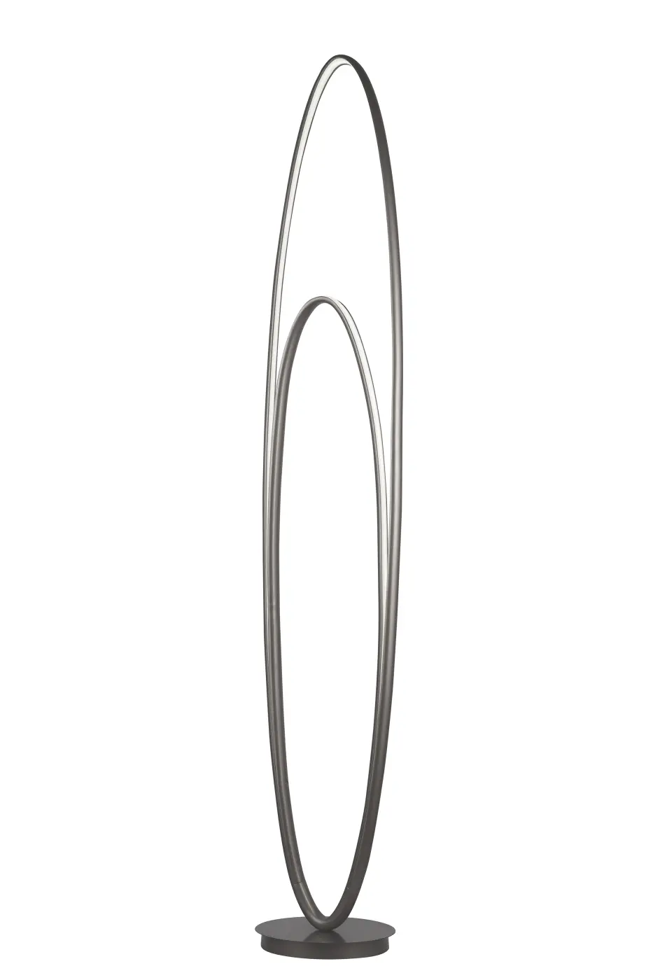 Globo LED-Stehleuchte Nickel matt