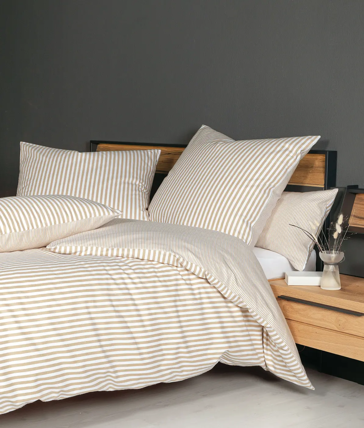 Janine Garnitur naturell 155x220,80x80