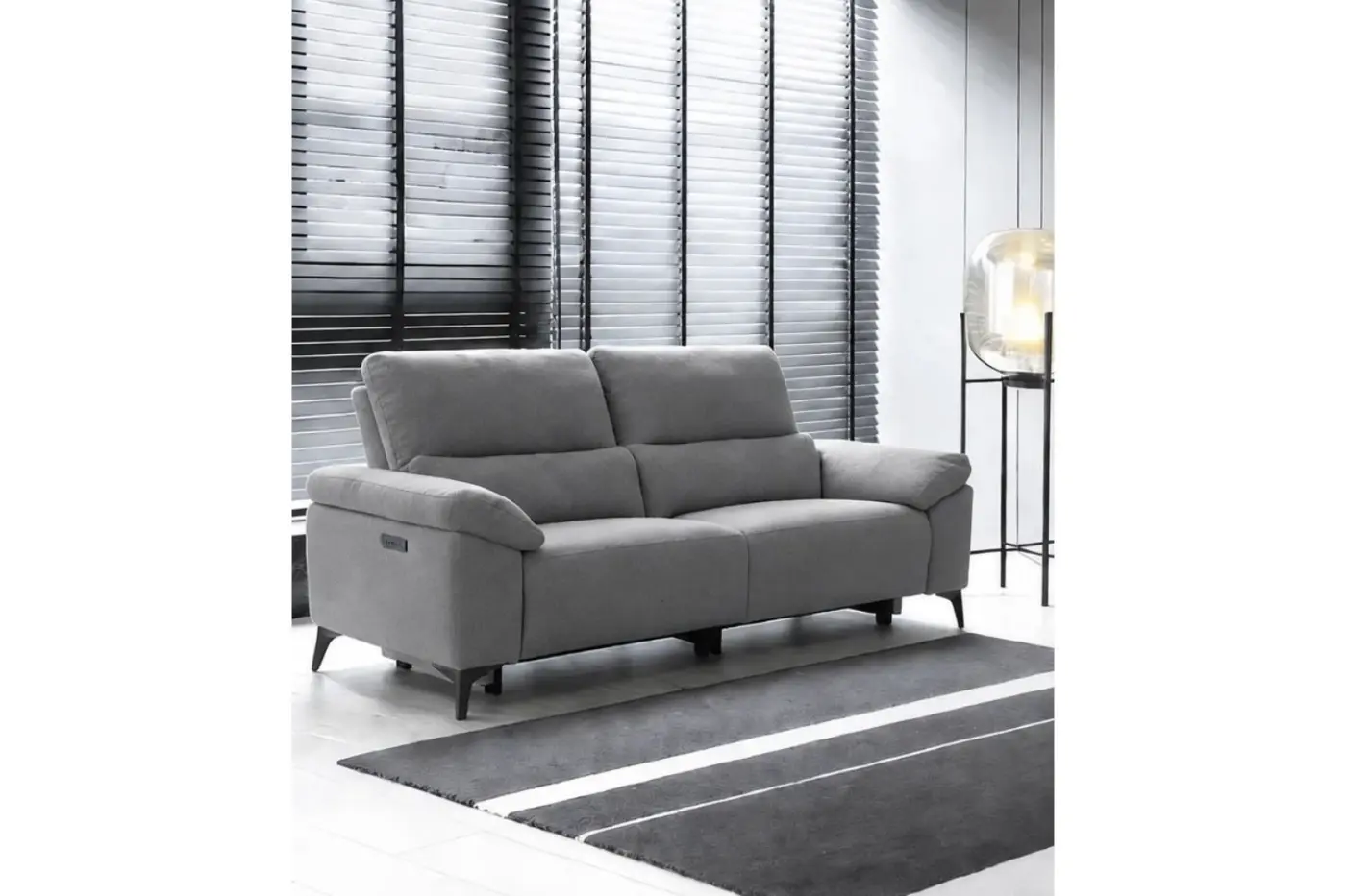 KUKA Home 2-Sitzer Sofa Nathan Grey ca.179x103x97 cm