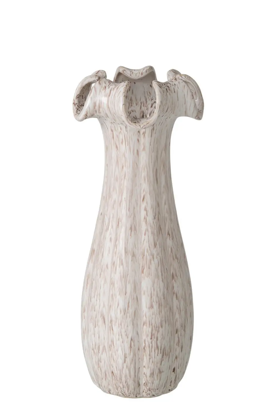 Vase Ton/Eis Hellbeige