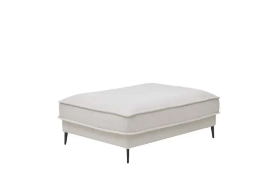 Roomio No. 4105 Hockerbank Loop white, ca. 90x120 cm