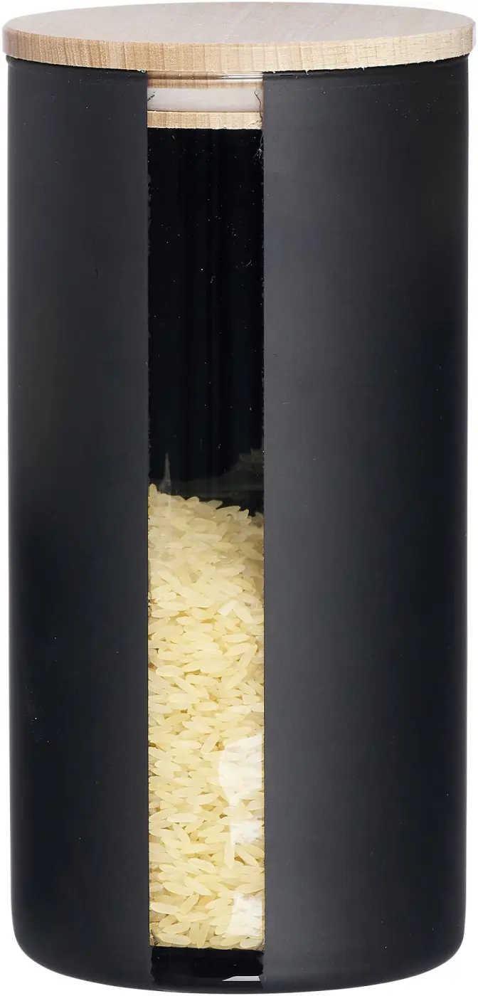 Ritzenhoff Vorratsdose Jytte 1,3 l Schwarz/Klar/Braun