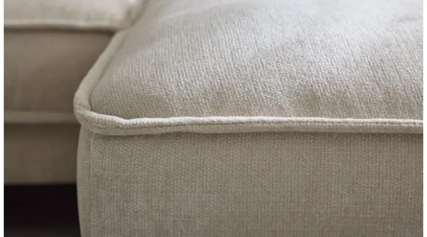 Roomio No. 4102 Garnitur Roma Nature Metallfuß Toffee 272x190 cm Longchair rechts