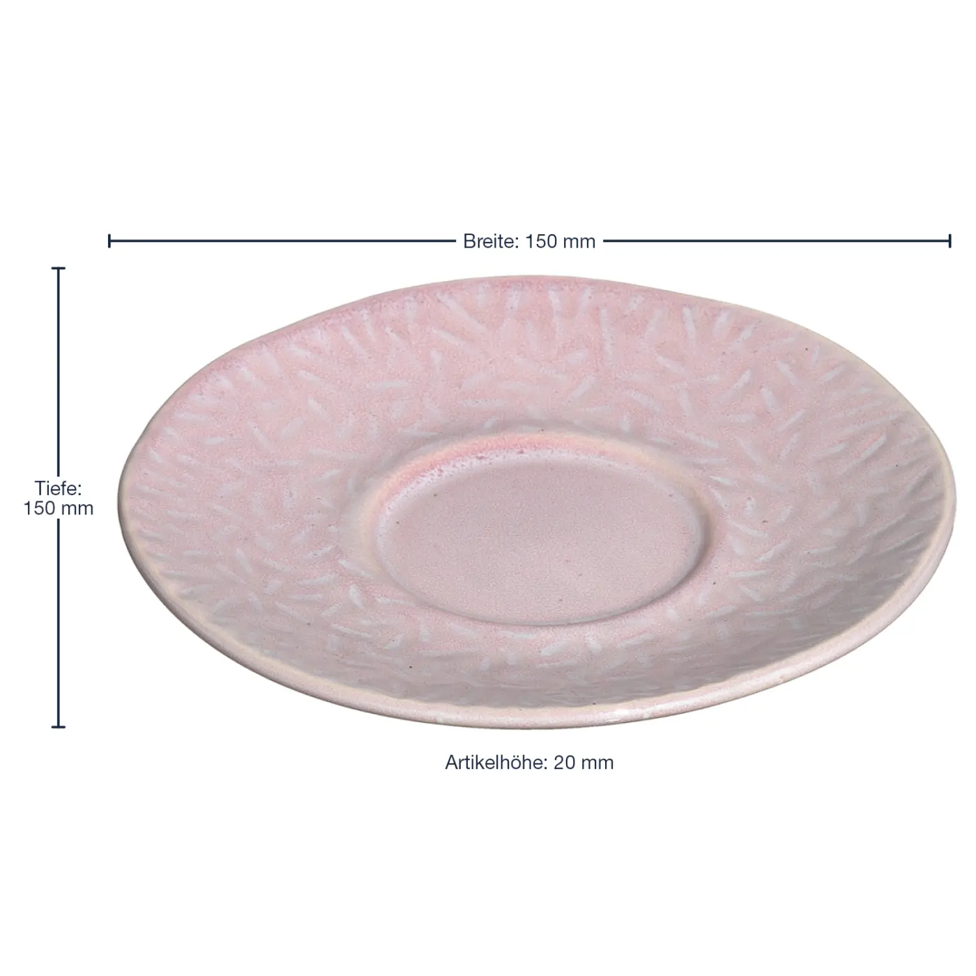 Leonardo Keramikuntertasse MATERA 15 cm rosé