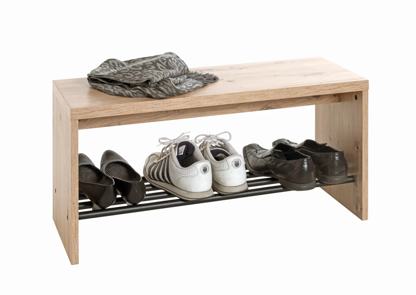 HAKU Schuhbank Parma 10 eiche, schwarz