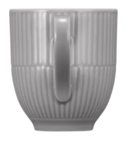 Seltmann Becher mit Henkel Amina 0,35 l Silbergrau