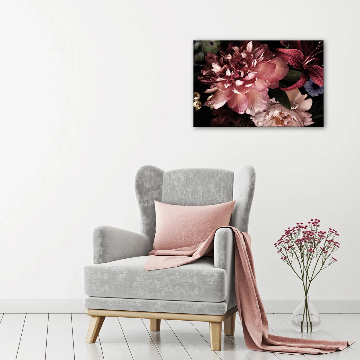 ars graphica Canvas-Maxi - Canvas-Maxi: Dark Bouquet