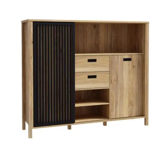 Forte Highboard JTNRL323L, ca. 104x130x40 cm