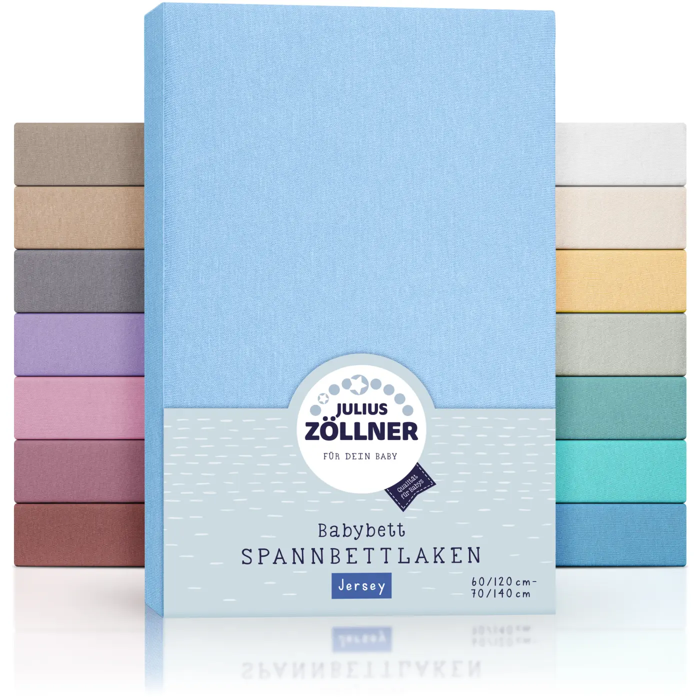 Zöllner Spannbetttuch Jersey hellblau
