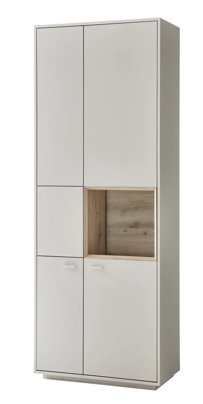 Ideal Vitrine Coruna Kaschmir/Eiche Artisan ca. 78x208x37 cm