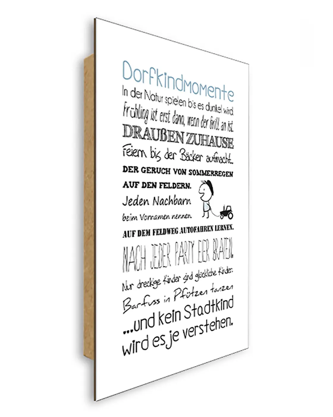 ars graphica Word-Panel - Word-Panel: Dorfkindmomente