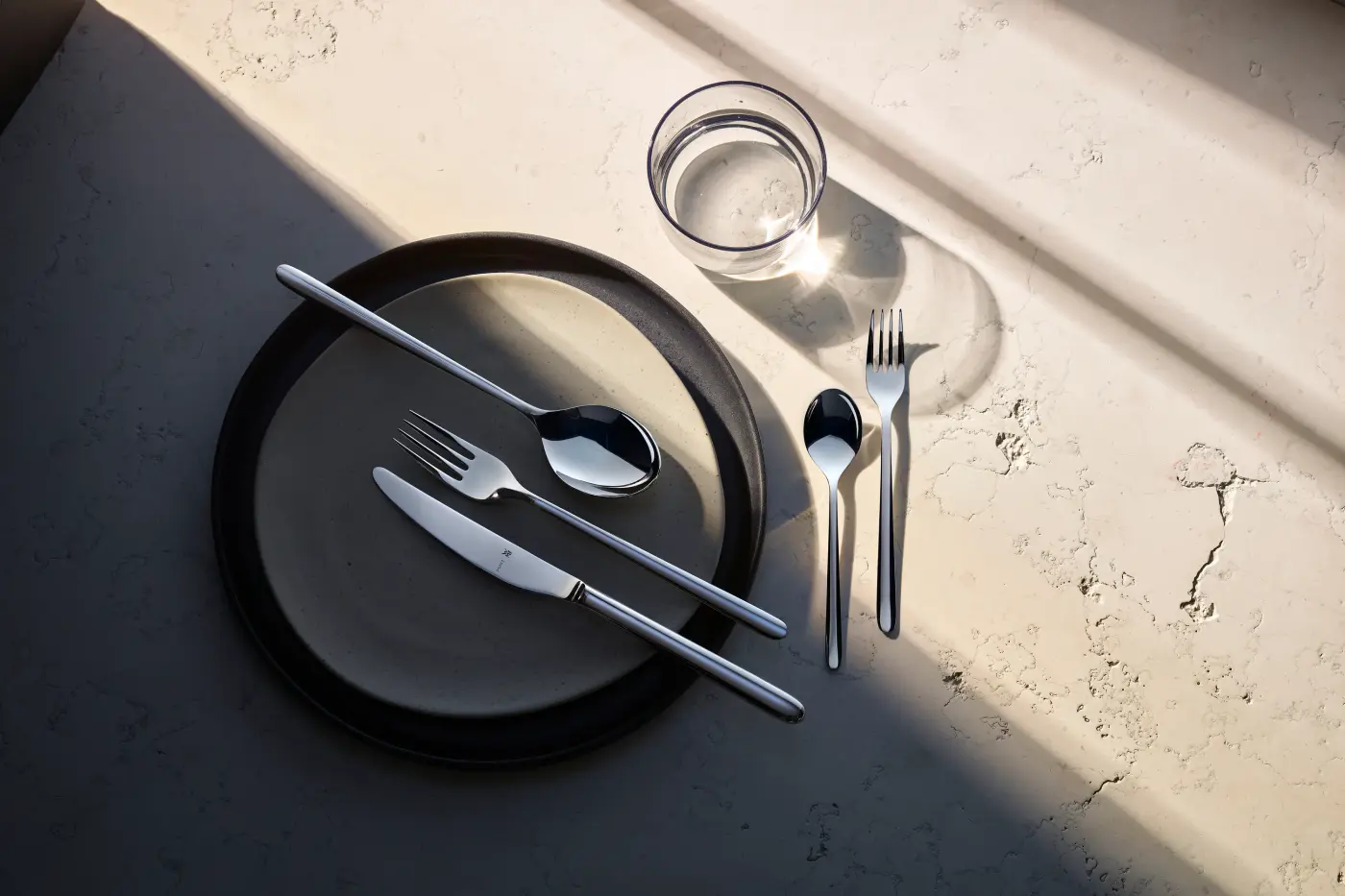 WMF Flame Plus Besteck-Set 66-teilig Edelstahl poliert
