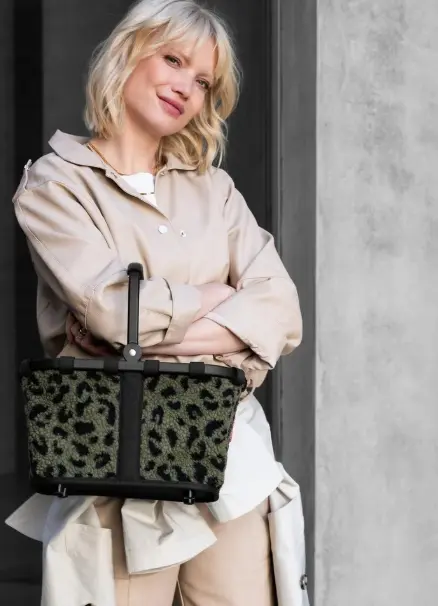 Reisenthel Carrybag XS Teddy Leo olive 33.5x21x19.5 cm