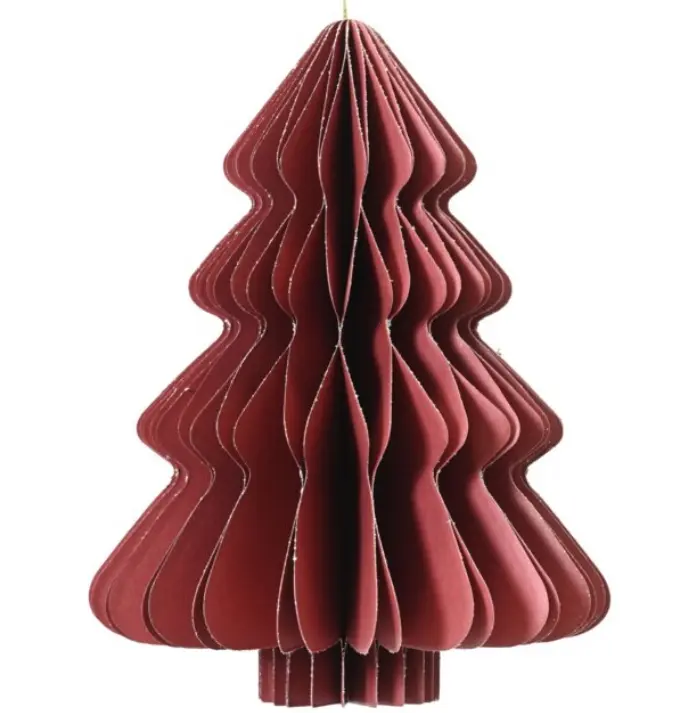 Kaemingk Baum Papier 20 cm rot