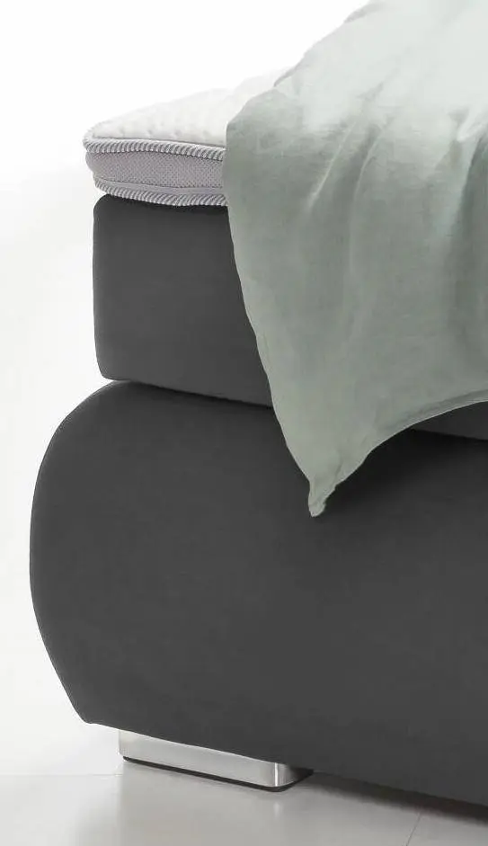 Sun Garden Boxspringbett 180x200 cm  Dessin 50407-700 elephant dark grey