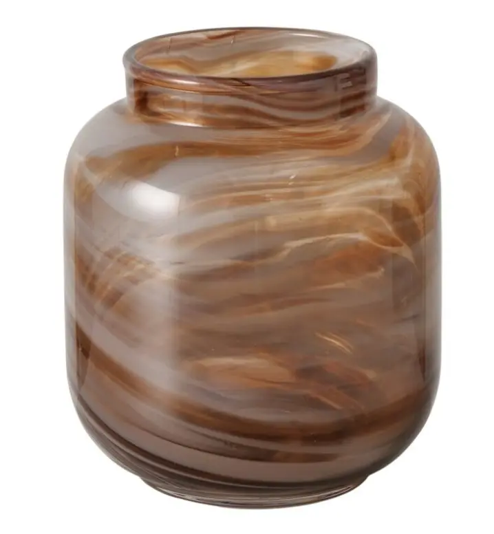 Boltze Vase Marblo Marmoroptik Glas ca. 17,5 cm