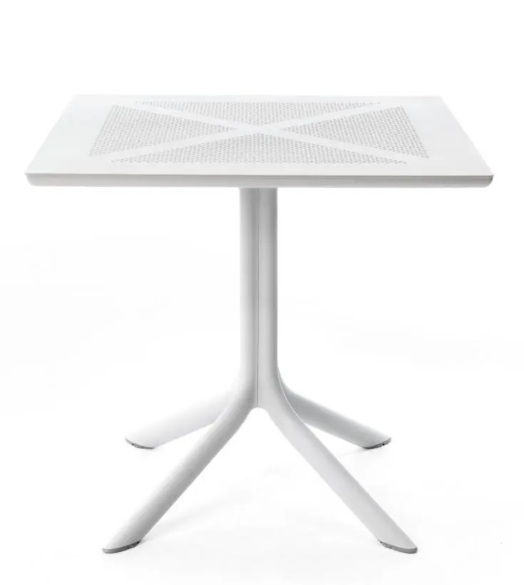 Best Tisch 18588800 Ohio ca. 80x80x75 cm Weiß Kunststoff